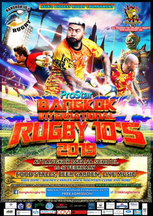 Bangkok International Rugby Tens 2019 poster