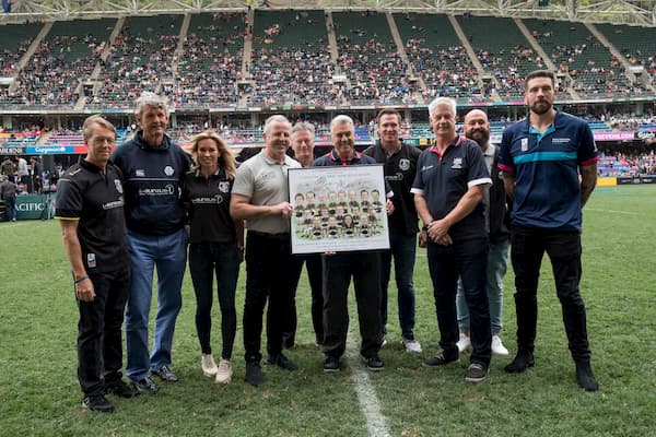 Laureus rugby legends Jim Hamilton Hong Kong 7s 2018