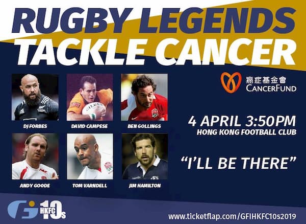Rugby Legends Tackle Cancer GFI HKFC 10s 2019