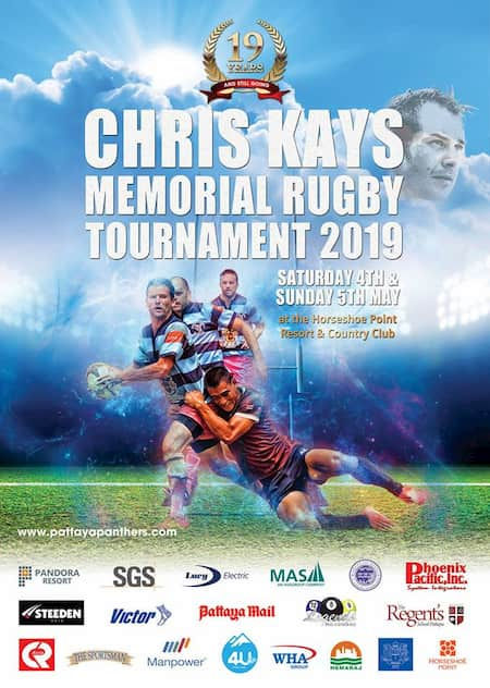 Chris Kays Pattaya Tens 2019 rugby tournament