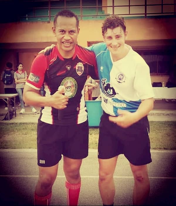 Lonny (Chang Rai Bears) and Thomas Stubley (Lanna Rugby)