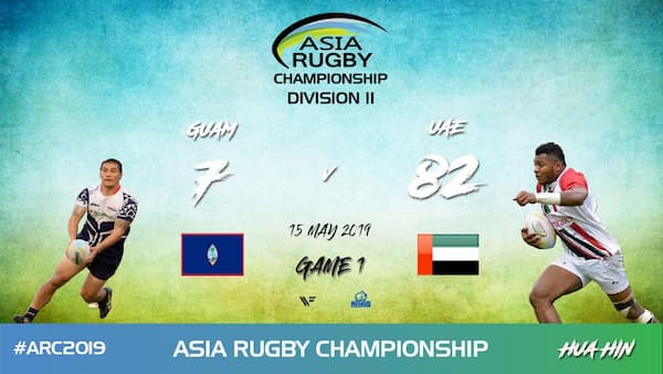 Asia Rugby Championship Division 2 results 2019