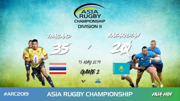 Asia Rugby Championship Division 2 results 2019