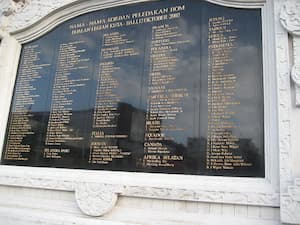 Bali Rugby Memorials 2002-2019