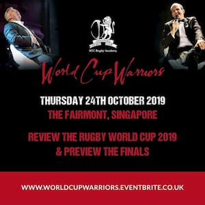 Rugby World Cup Warriors Dinner 2019 Singapore