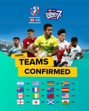 HSBC Sydney 7s 2020 men's teams