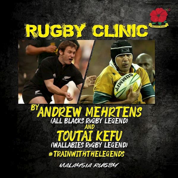 Malaysia Rugby Clinic 2020 Mehrtens and Kefu