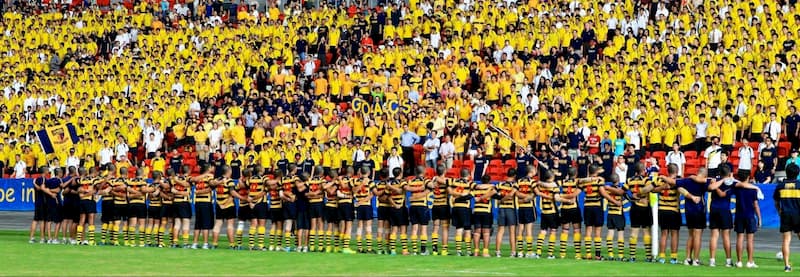 Anglo Chinese School ‘C’ Division (U14) playing at the Singapore SportsHub in 2014