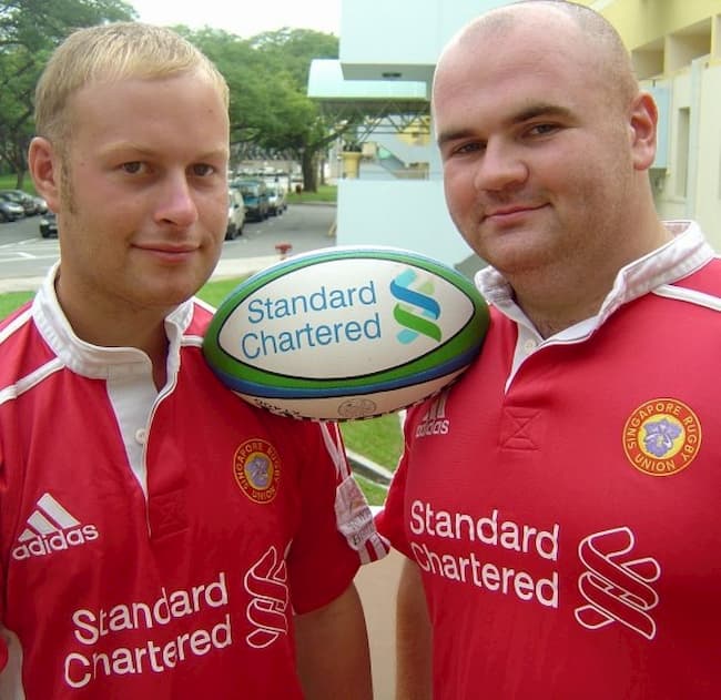 Rhys Jones -Singapore Rugby Regional Development Officer in 2005 