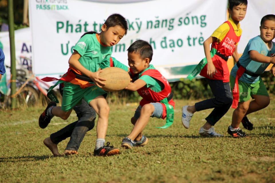 the growth of ChildFund Pass It Back and rugby