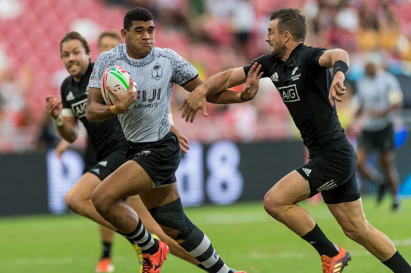 Ratu Meli Derenalagi at the Singapore Sevens 2019