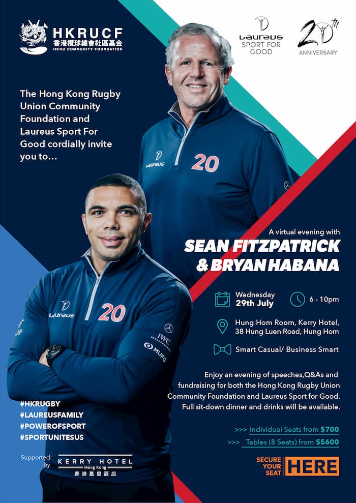 HKRU: Virtual Evening with Sean Fitzpatrick and Bryan Habana