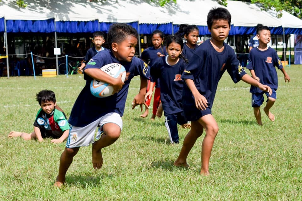 Cambodian Youths and rugby -Kampuchea Balopp