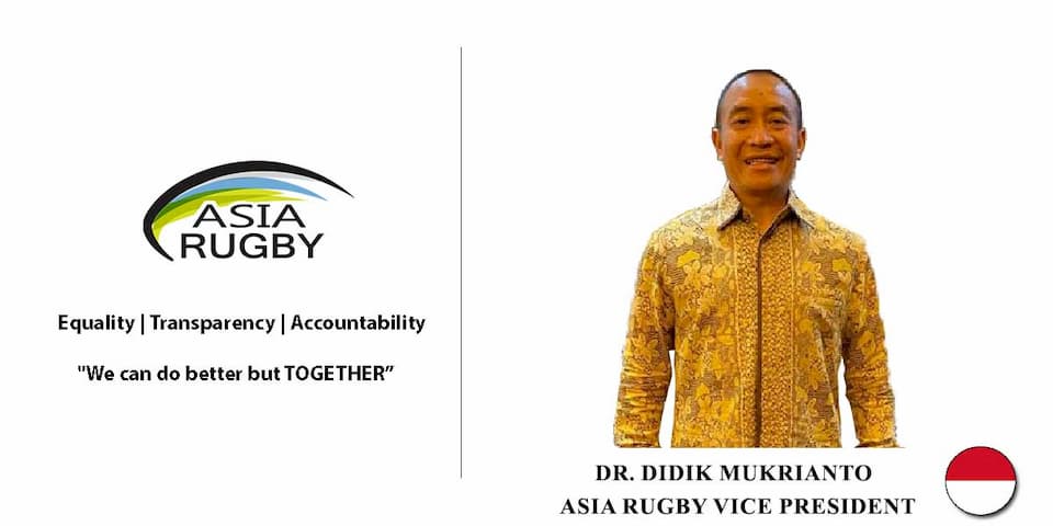 Doctor Didik Mukrianto, S.H., M.H. Asia Rugby Vice President