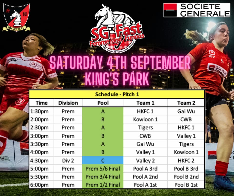 Rugby Match Schedule - Fast, Femme and Furious 2021