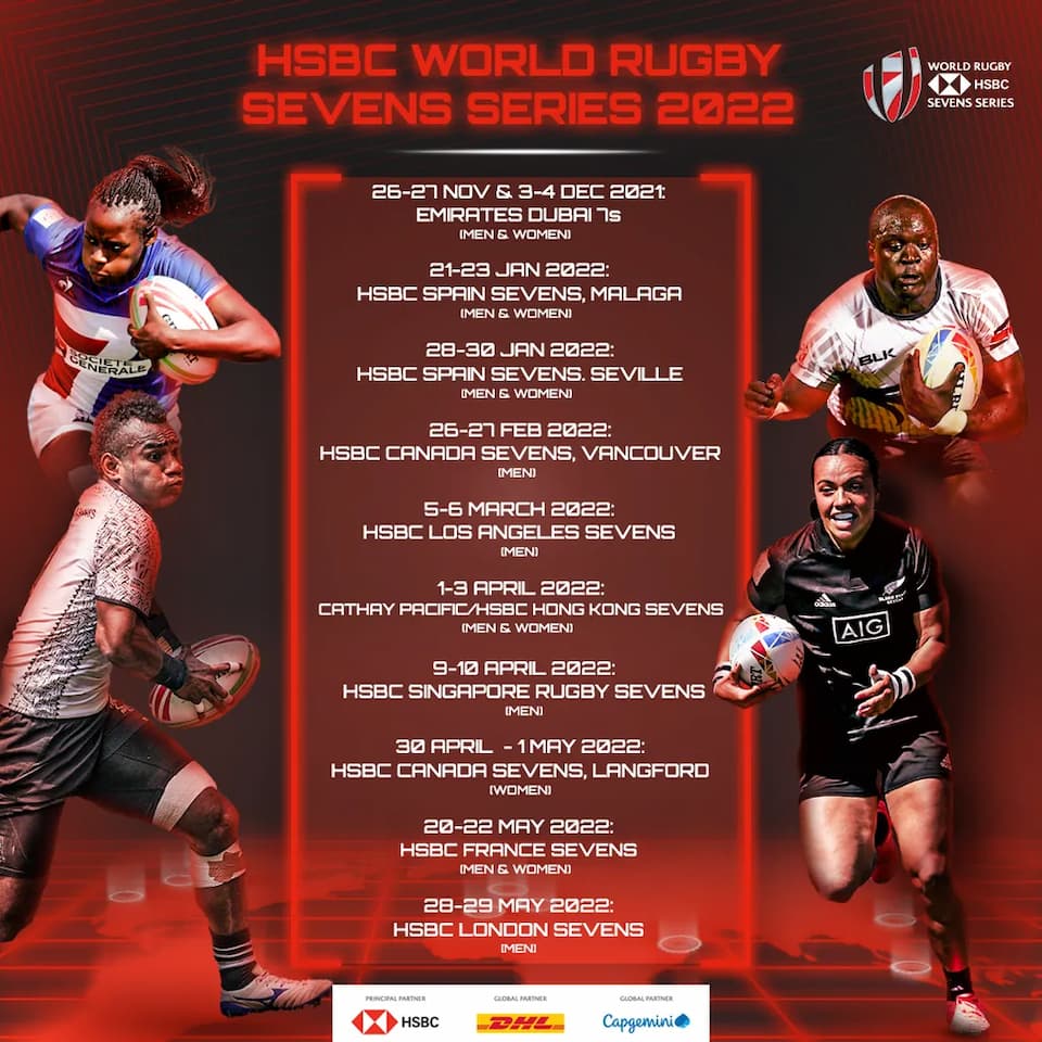 HSBC World Rugby Sevens Series 2022 Schedule