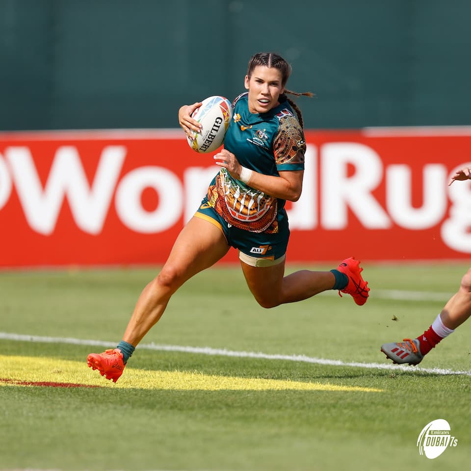 Charlotte Caslick Australia Sevens Rugby Dubai 2021