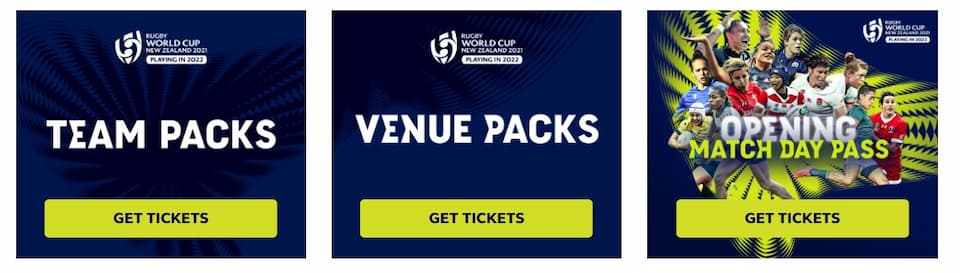 Rugby World Cup 2021: Team and Venue Pack Tickets 