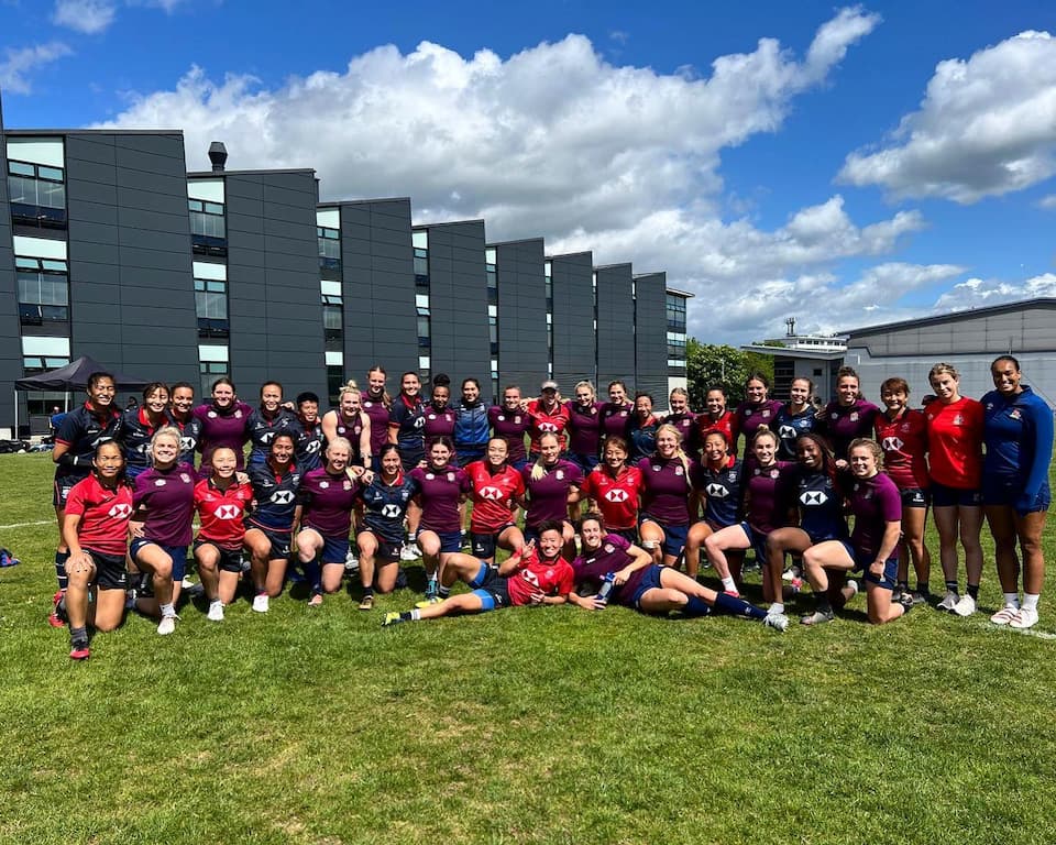 HKRU Women 7s and England Women 7s training