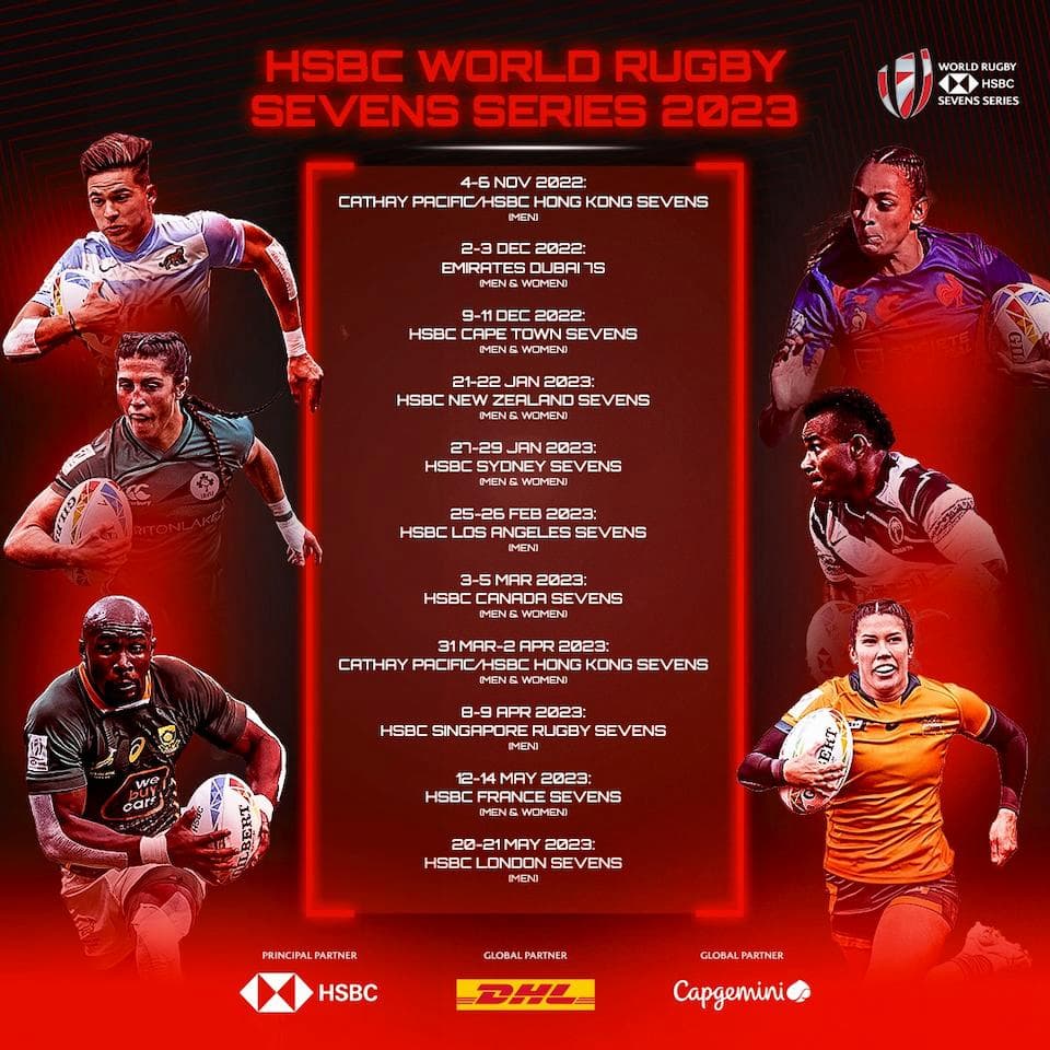 HSBC World Rugby Sevens Series 2023 Schedule Locations 