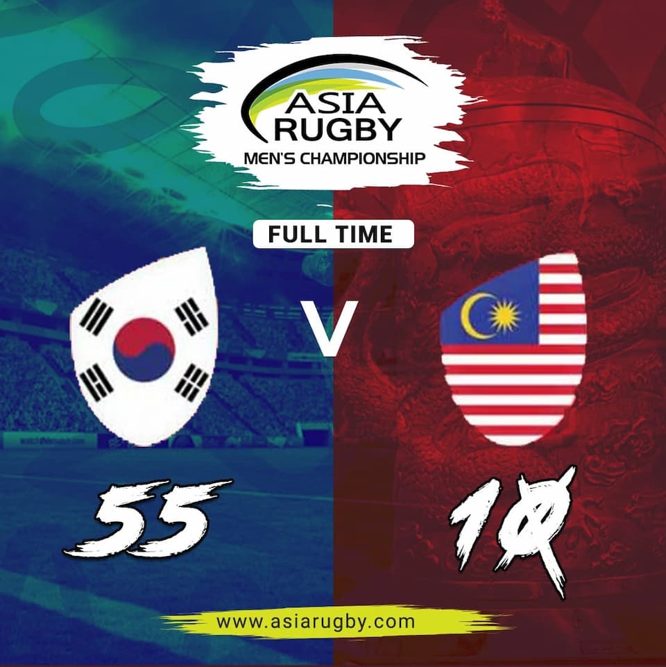 Asia Rugby Championship 2022 Hong Kong , Malaysia , Korea