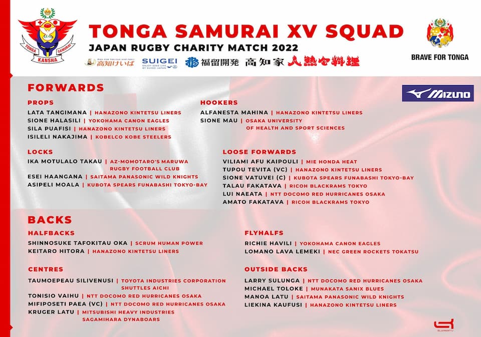 Tonga Samurai XV