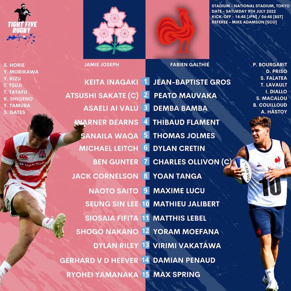 Japan vs France Test 2 2022