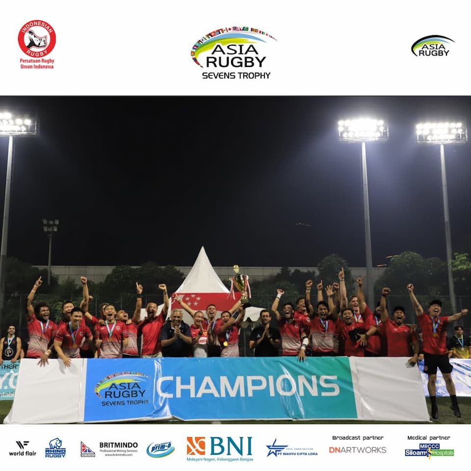 Final Placing - men’s Asia Rugby Sevens Trophy 2022