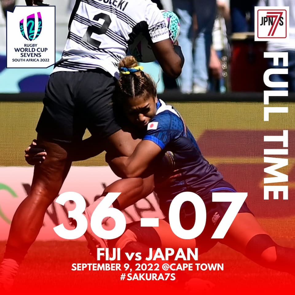 Japan Sakura 7s lost to Fiji at RWC Sevens 2022