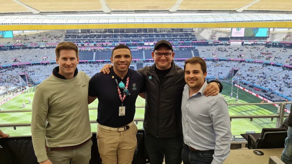 Habana with fans at RWC Sevens 2022