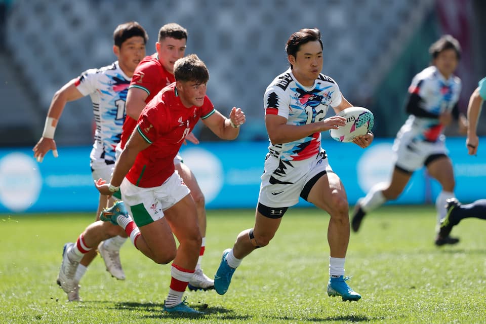 Korea lost to Wales at RWC Sevens 2022