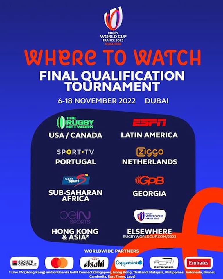 Streaming - RWC 2023 Final Qualification Tournament