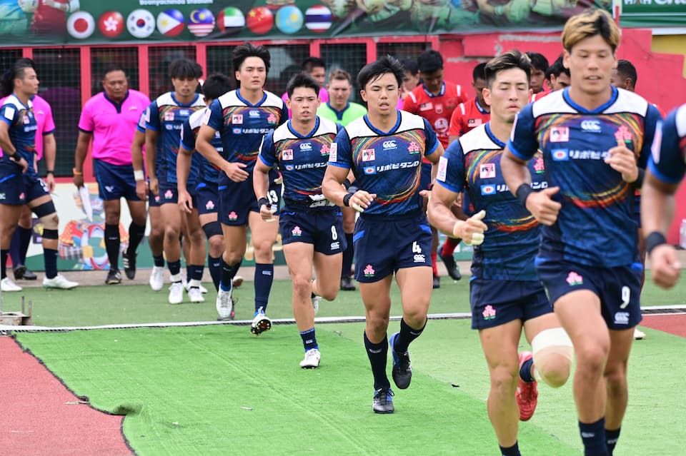 Incheon, South Korea. 04th June, 2022. Malaysia's Dinesvaran Al Krishnan is tackled during the Asia Rugby Championship 2022 match between South Korea and Malaysia at Namdong Asiad Rugby Stadium. South Korea beat
