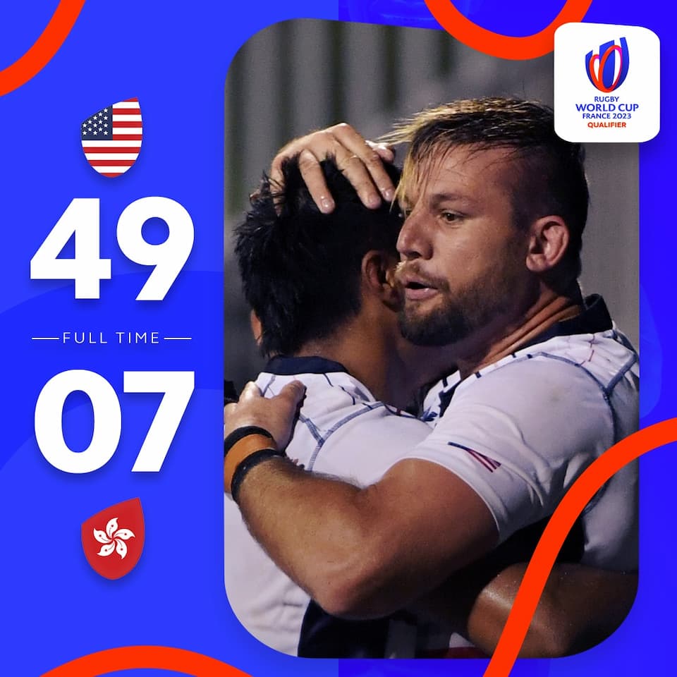 HK vs USA - RWC 2023 Qualifier result