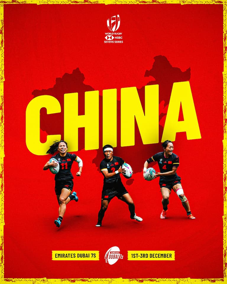 China Women 7s rugby Dubai 2022