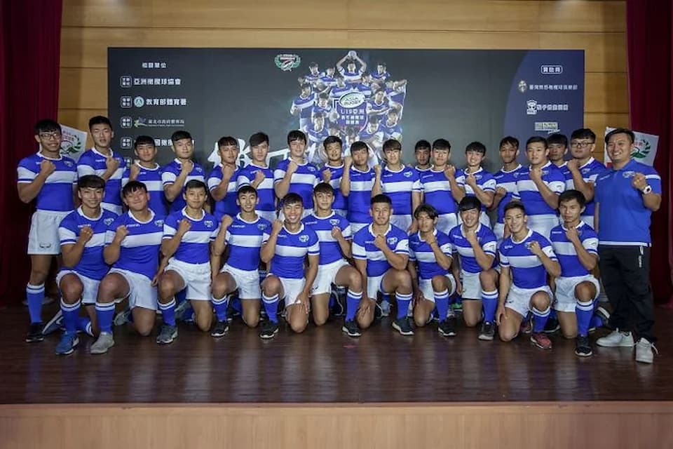Chinese Taipei U19 squad - Malaysia in the Asia Rugby Championship 2022 in KL