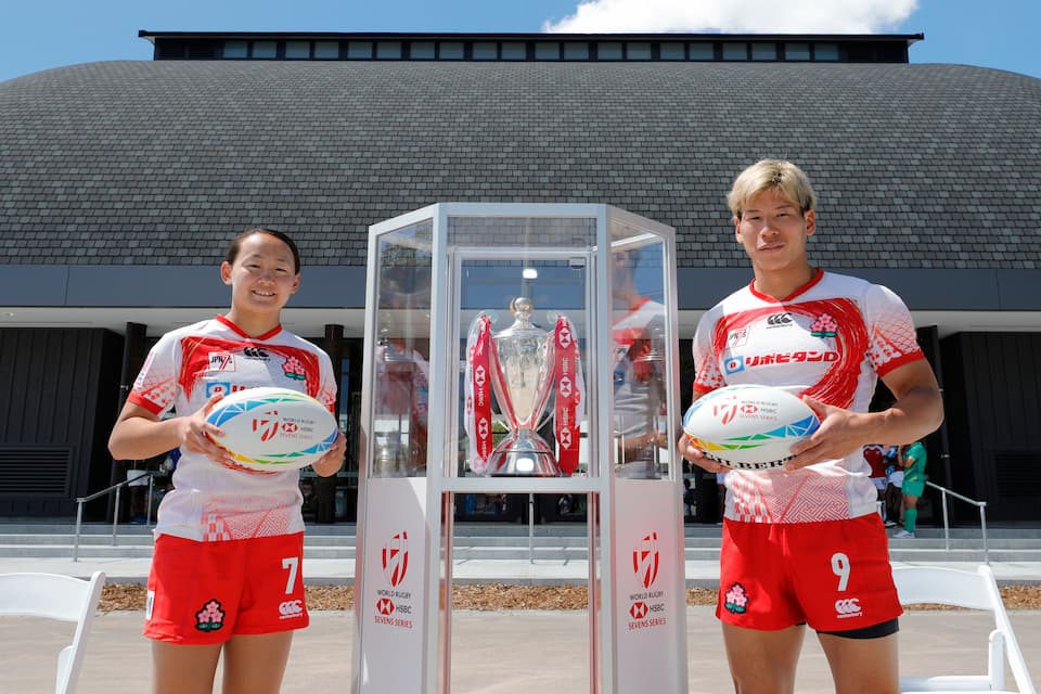 Japan 7s rugby Women and Men Captains in Hamilton, NZ