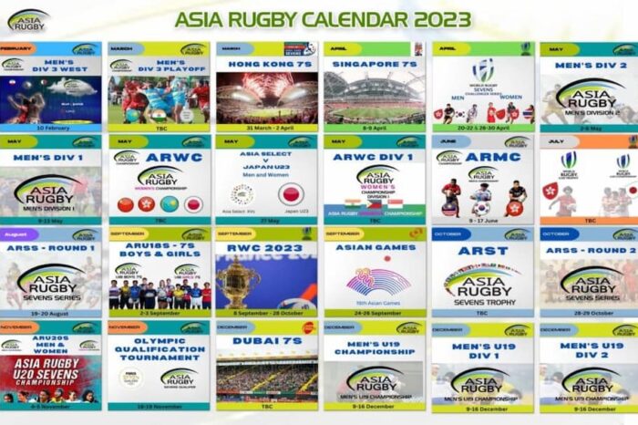 Asia Rugby Releases Partial 2023 Tournament Calendar