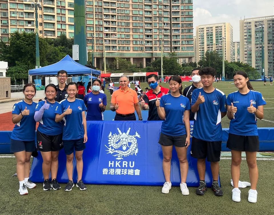 six (5 girls + 1 boy) from the IBEL secondary school have the experience of assisting the HKRU coaches