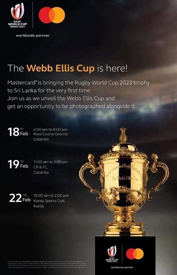 Rugby World Cup “Webb Ellis” Sri Lanka Trophy Tour 2023