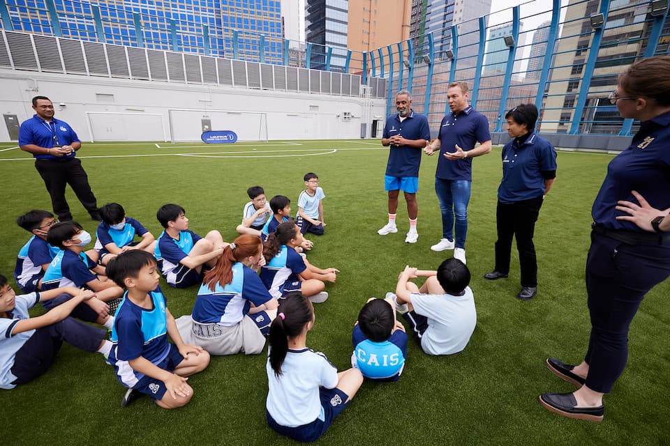 Laureus World Sports Academy visited Model City Hong Kong - Chris Hoy & Daley Thompson