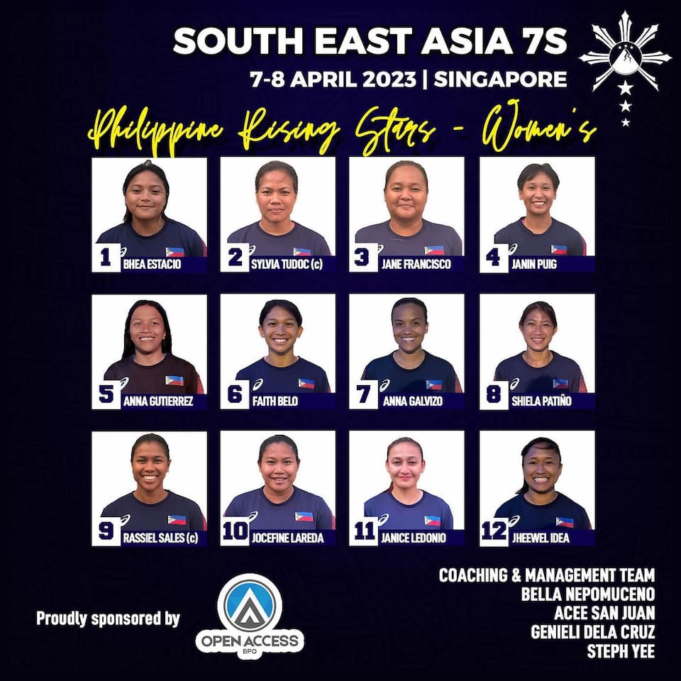 Philippines 7s rugby Women SEA 7s Singapore 2023