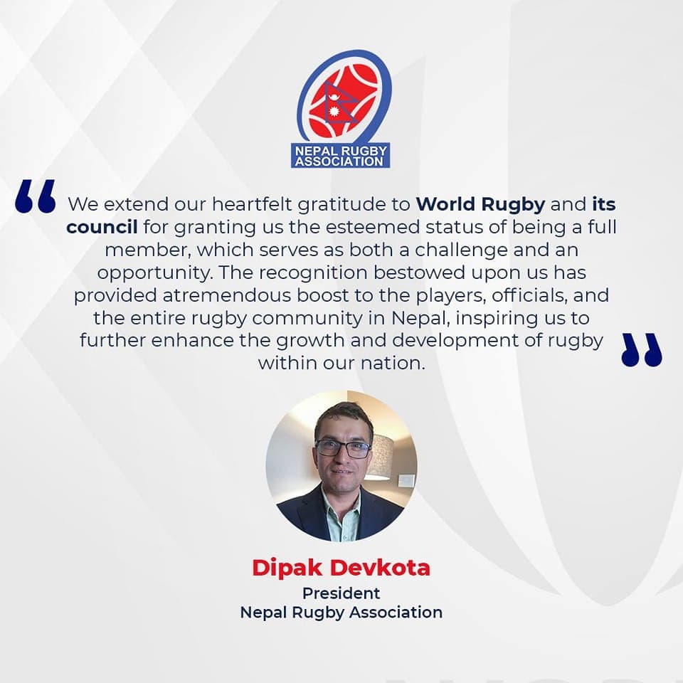 Nepal Rugby Claims Full World Rugby Membership