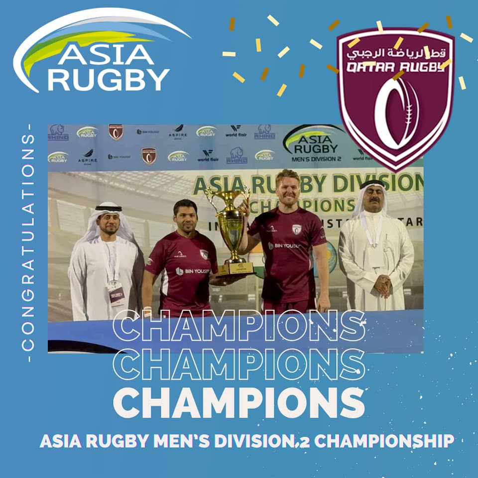 Qatar Win Asia Rugby Men’s Division 2 Championship 2023