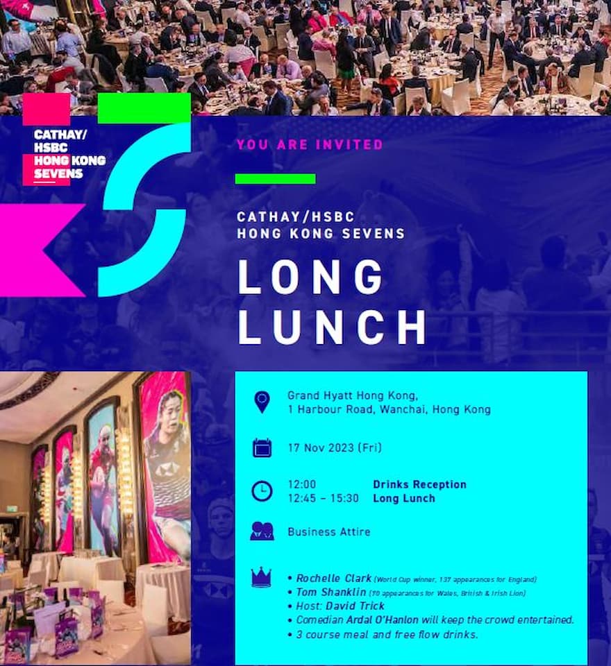 Cathay/HSBC Hong Kong Sevens Long Lunch 2023