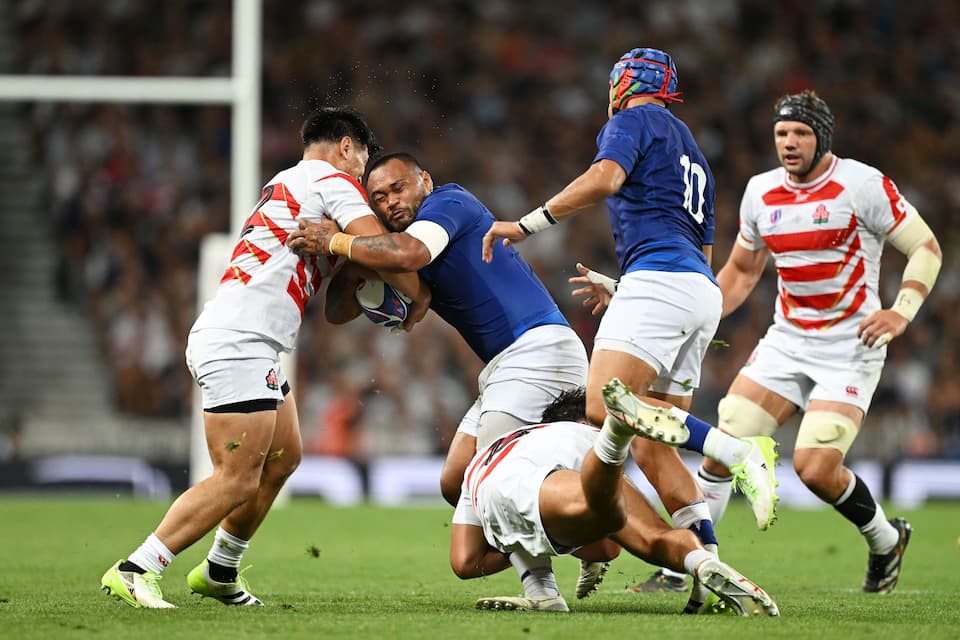 TOULOUSE, FRANCE - SEPTEMBER 28: Japan vs Samoa Rugby World Cup France 2023 match