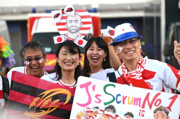 Japanese fans left Toulouse happy knowing ther team can still make the quarterinals at RWC 2023.