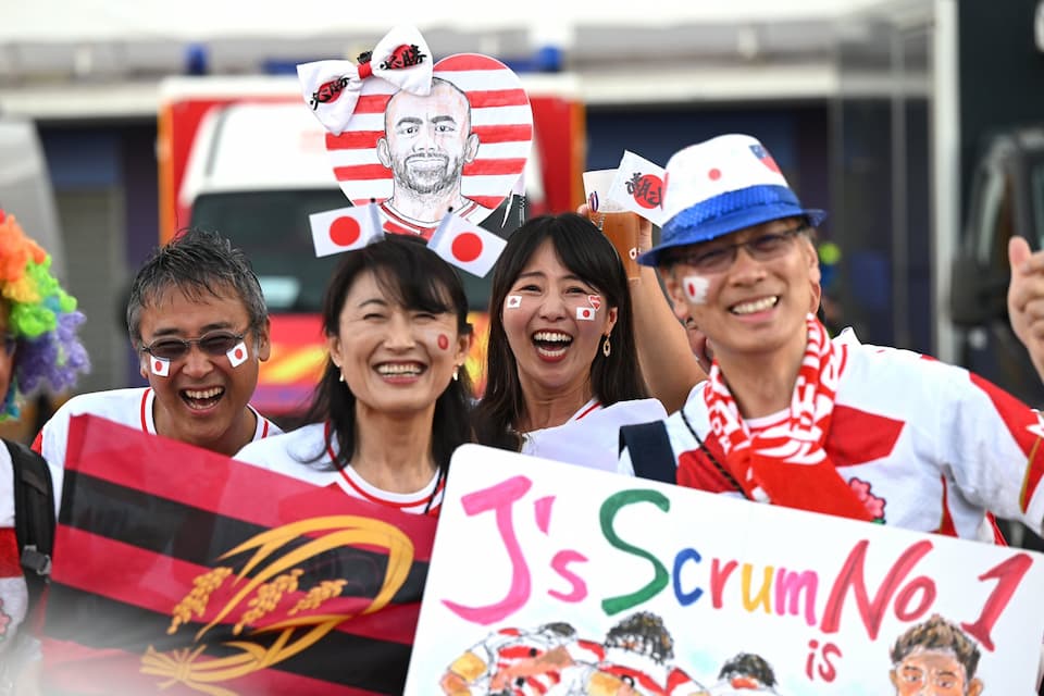 Japanese fans left Toulouse happy knowing ther team can still make the quarterinals at RWC 2023.