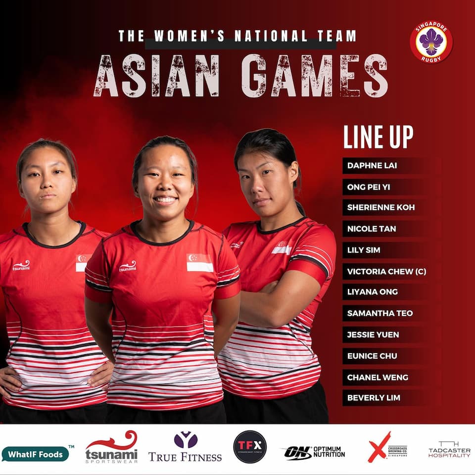 Singapore Women 7s Rugby Squad- Hangzhou Asian Games 2023