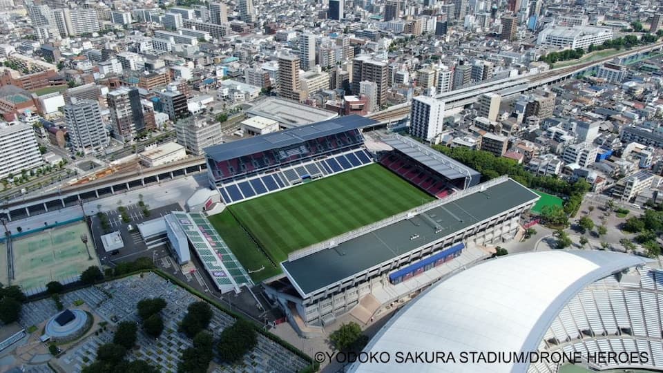 Yodoko Sakura Stadium in Osaka.